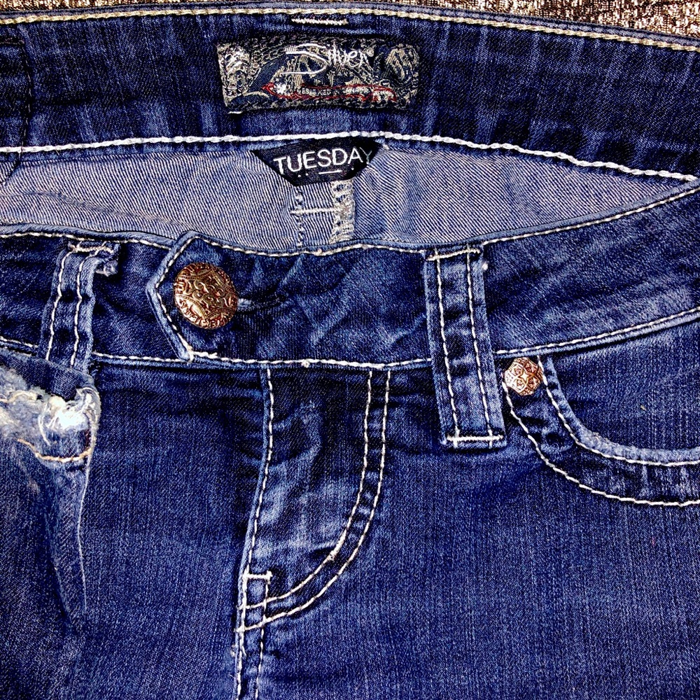 Silver jeans